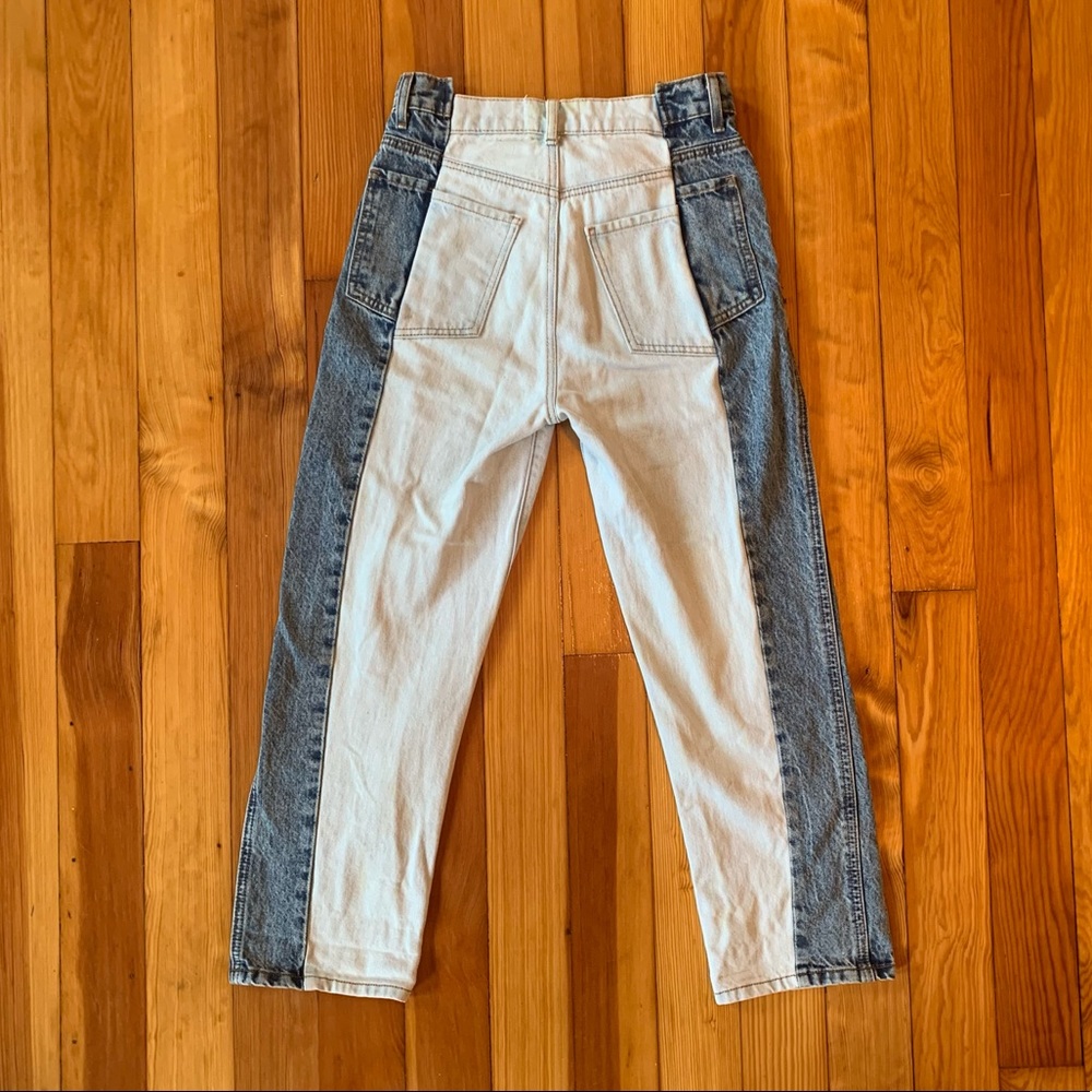 Revice Two-Tone Straight Leg Jeans